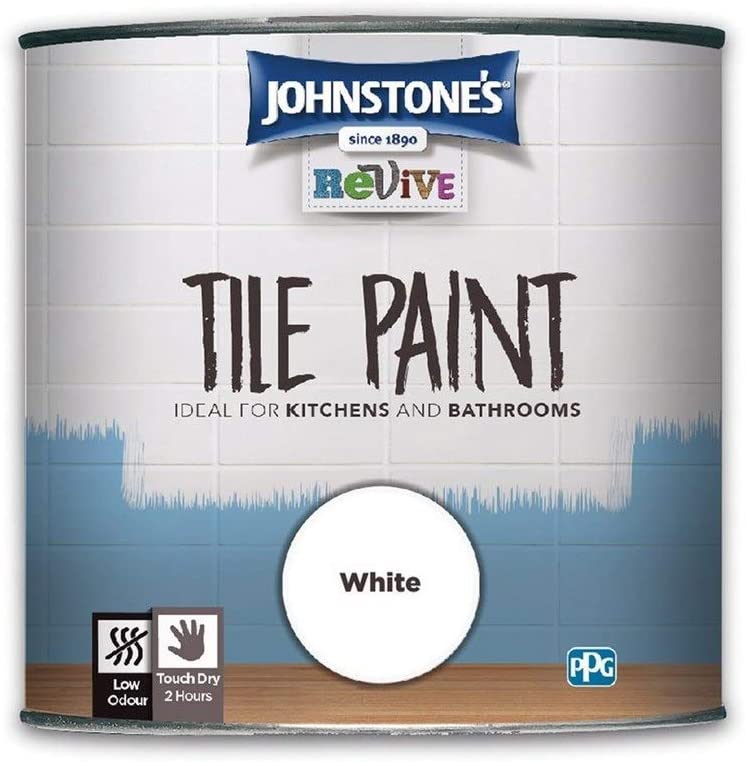 750ml Johnstones Revive Tile Paint White