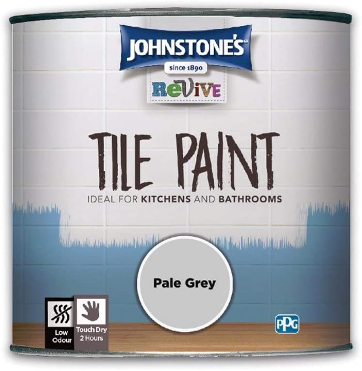 Johnstones Revive Tile Paint Pale Grey 750ml
