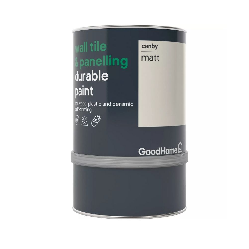 GoodHome Durable Canby Matt Wall tile & panelling paint, 750ml