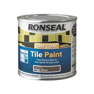 Ronseal One Coat Tile Paint Cobalt Grey High Gloss – 250ml
