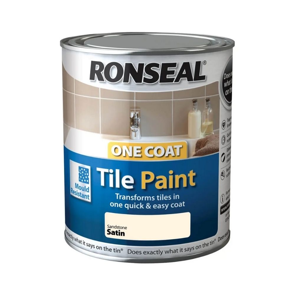 Ronseal One Coat Tile Paint Sandstone Satin