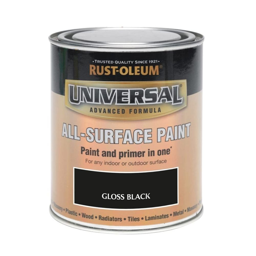 Rust-Oleum AMZ0062 750ml Universal Paint - Gloss Black