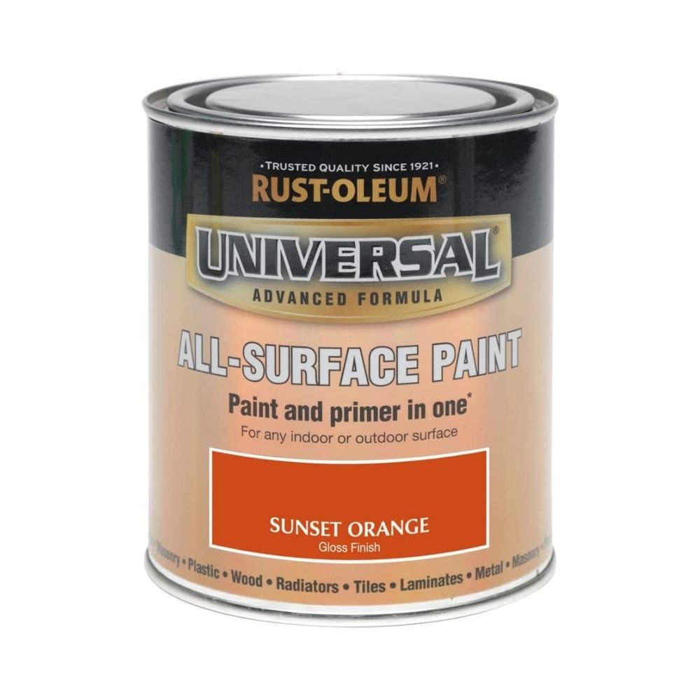 Rust-Oleum AMZ0095 750ml Universal Paint - Gloss Sunset Orange