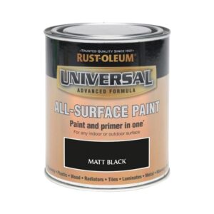 Rust-Oleum RO0030302F1 250 ml Universal Paint - Matt Black