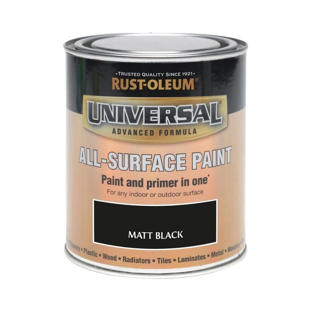 Rust-Oleum RO0030302F1 250 ml Universal Paint - Matt Black