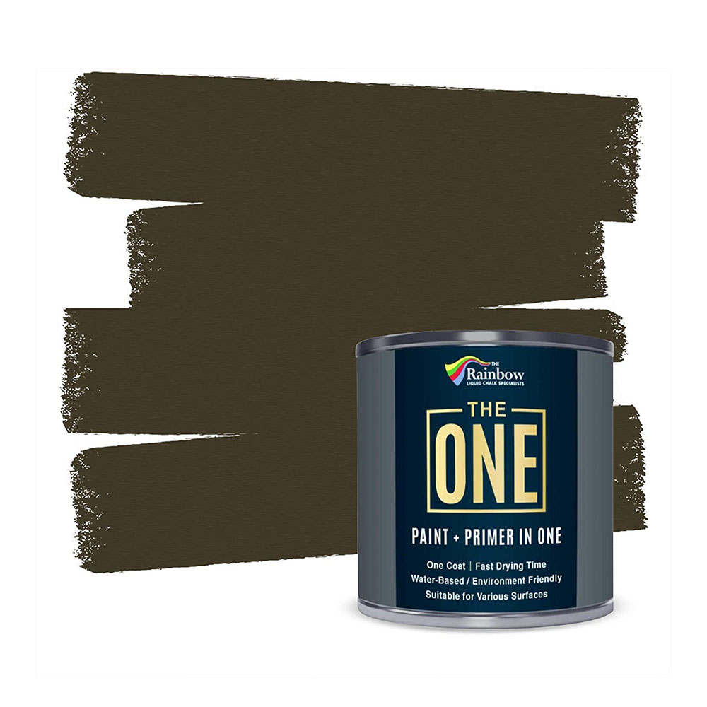 The One Paint Matte Brown 250ml - Multi Surface Paint - No Undercoat or Primers Required