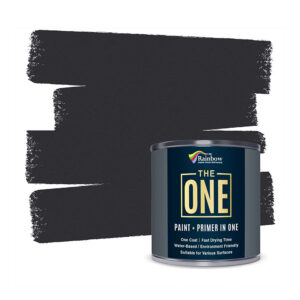 The One Paint Matte Charcoal 250ml - Multi Surface Paint - No Undercoat or Primers Required