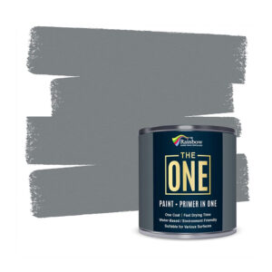 The One Paint Matte Grey 250ml - Multi Surface Paint - No Undercoat or Primers Required