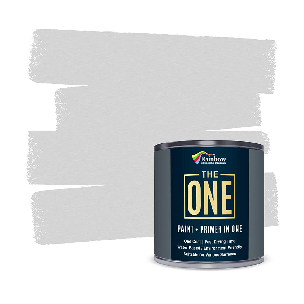 The One Paint Matte Light Grey 250ml - Multi Surface Paint - No Undercoat or Primers Required