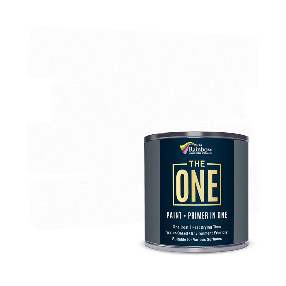 The One Paint Matte White 250ml - Multi Surface Paint - No Undercoat or Primers Required